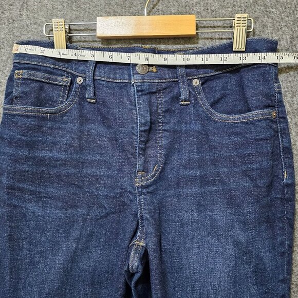 Madewell Skinny Jeans Womens Size 29 Cotton Blend Blue Denim Mid Rise Stretch - Picture 10 of 16